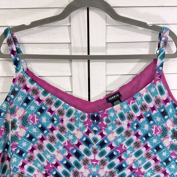 Torrid Top Size 3 3X Tank Cami Lightweight Flowy - Picture 6 of 15